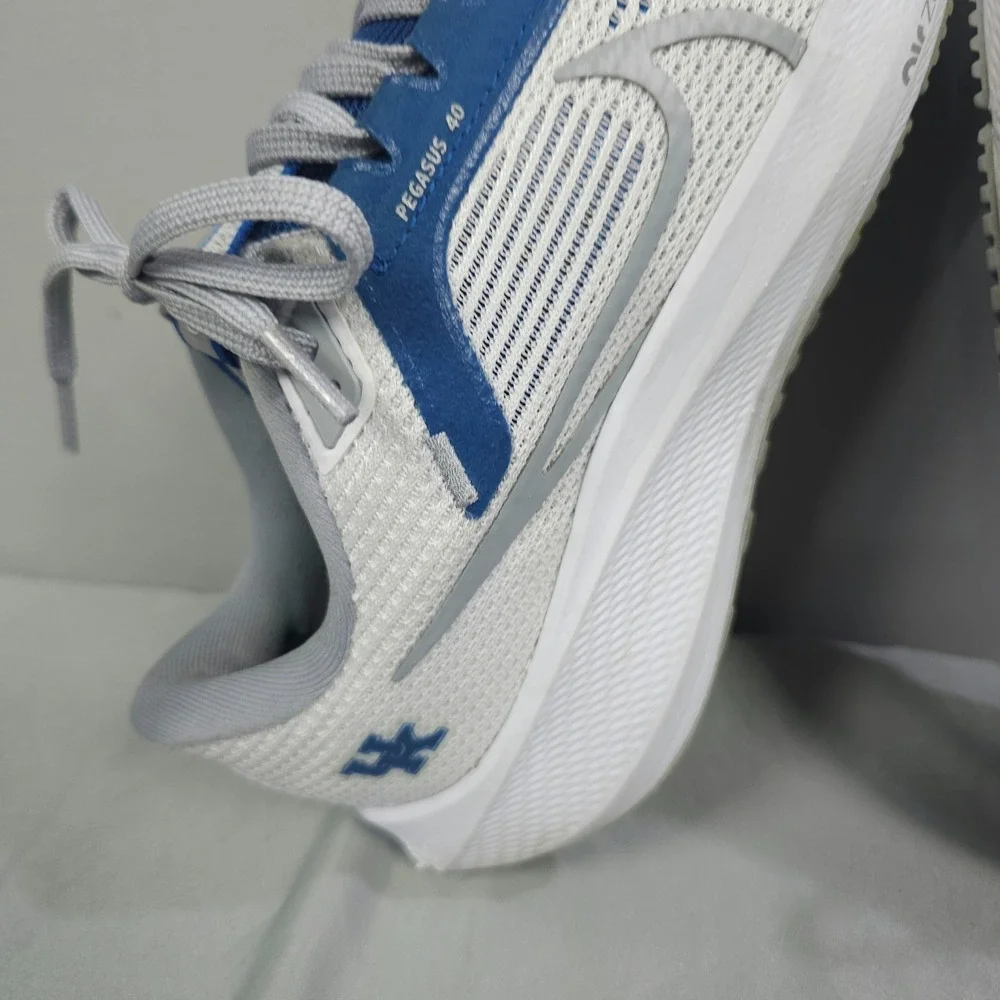 Nike Pegasus 40 Kentucky Wildcats Shoes Men 6.5 White Blue Low Air Zoom